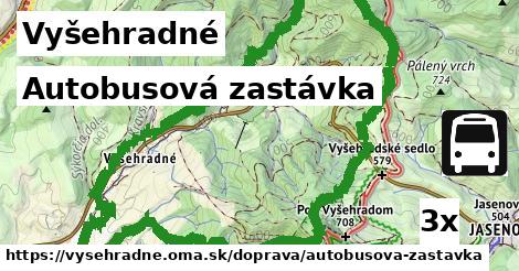 Autobusová zastávka, Vyšehradné