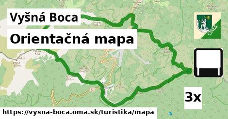 Orientačná mapa, Vyšná Boca