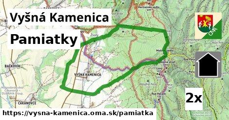 pamiatky v Vyšná Kamenica