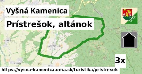 Prístrešok, altánok, Vyšná Kamenica