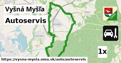 Autoservis, Vyšná Myšľa