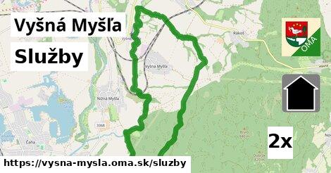 služby v Vyšná Myšľa