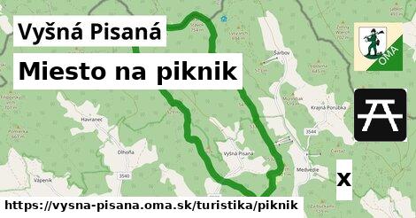 Miesto na piknik, Vyšná Pisaná