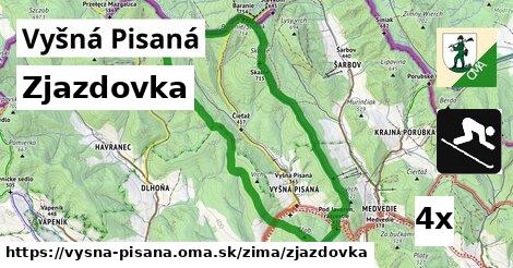 zjazdovka v Vyšná Pisaná