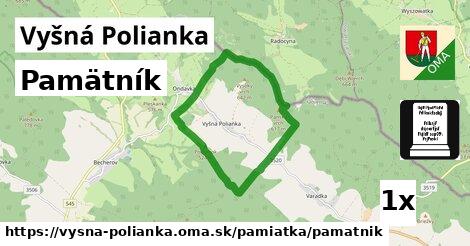 Pamätník, Vyšná Polianka