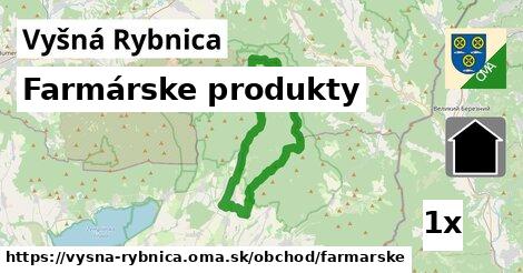 farmárske produkty v Vyšná Rybnica