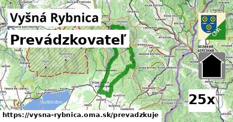 prevádzkovateľ v Vyšná Rybnica