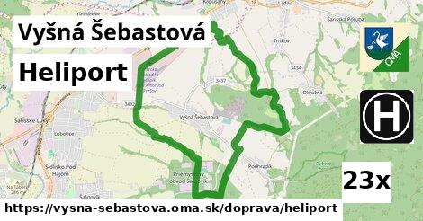 heliport v Vyšná Šebastová