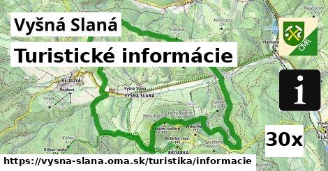 Turistické informácie, Vyšná Slaná