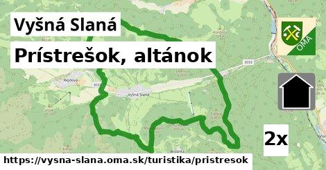 Prístrešok, altánok, Vyšná Slaná