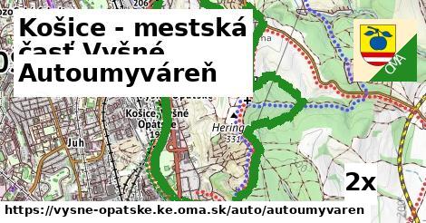 Autoumyváreň, Košice - mestská časť Vyšné Opátske