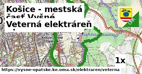 veterná elektráreň v Košice - mestská časť Vyšné Opátske