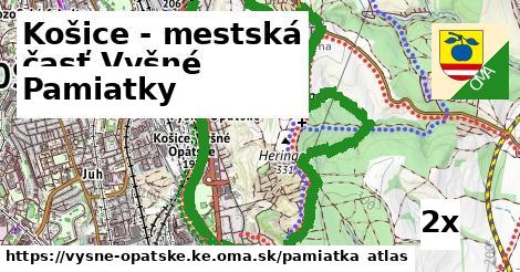 pamiatky v Košice - mestská časť Vyšné Opátske