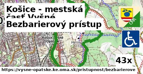 Bezbarierový prístup, Košice - mestská časť Vyšné Opátske