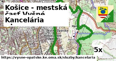 Kancelária, Košice - mestská časť Vyšné Opátske