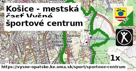 športové centrum, Košice - mestská časť Vyšné Opátske