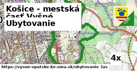 ubytovanie v Košice - mestská časť Vyšné Opátske