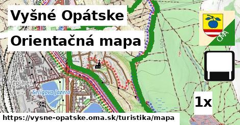 orientačná mapa v Vyšné Opátske