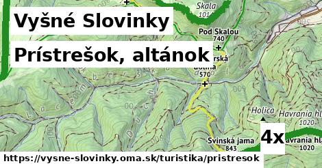 Prístrešok, altánok, Vyšné Slovinky