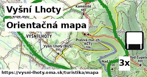 Orientačná mapa, Vyšní Lhoty