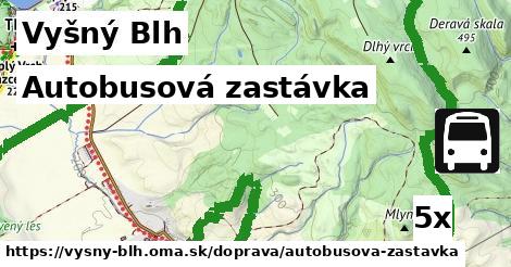 autobusová zastávka v Vyšný Blh