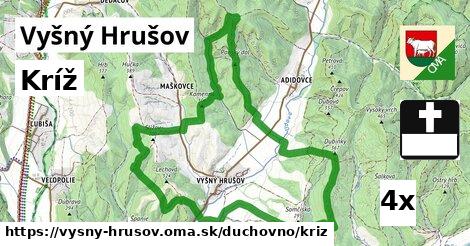 Kríž, Vyšný Hrušov