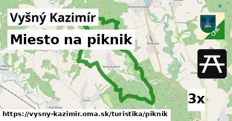 Miesto na piknik, Vyšný Kazimír