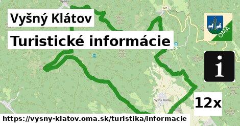 Turistické informácie, Vyšný Klátov