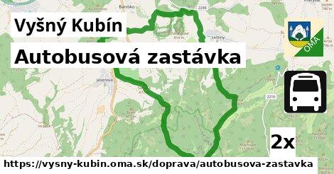 Autobusová zastávka, Vyšný Kubín