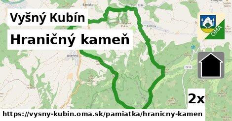 Hraničný kameň, Vyšný Kubín