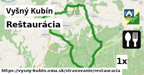 Reštaurácia, Vyšný Kubín