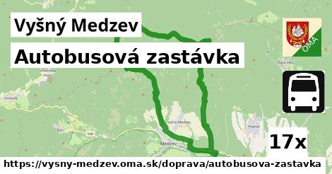 Autobusová zastávka, Vyšný Medzev