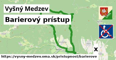 Barierový prístup, Vyšný Medzev