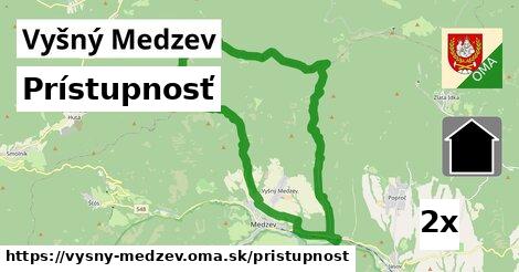 prístupnosť v Vyšný Medzev