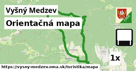 Orientačná mapa, Vyšný Medzev