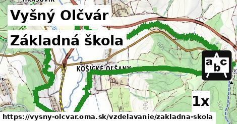 Základná škola, Vyšný Olčvár