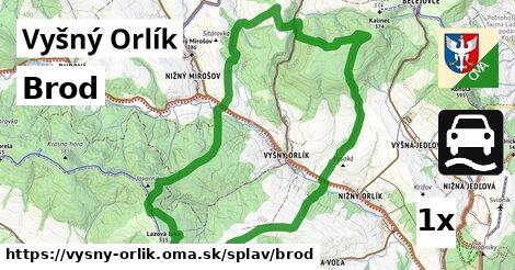 Brod, Vyšný Orlík