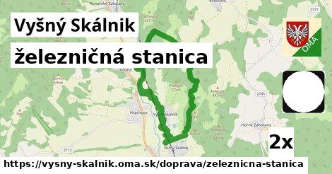 železničná stanica, Vyšný Skálnik