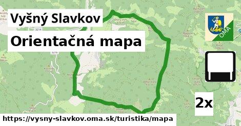 Orientačná mapa, Vyšný Slavkov