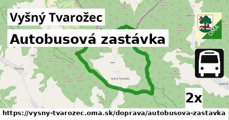 Autobusová zastávka, Vyšný Tvarožec