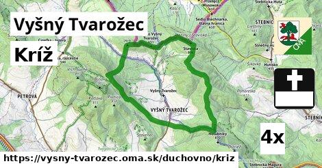 kríž v Vyšný Tvarožec