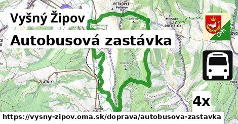 Autobusová zastávka, Vyšný Žipov