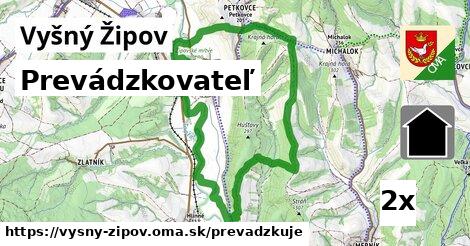 prevádzkovateľ v Vyšný Žipov