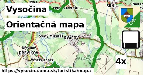 Orientačná mapa, Vysočina