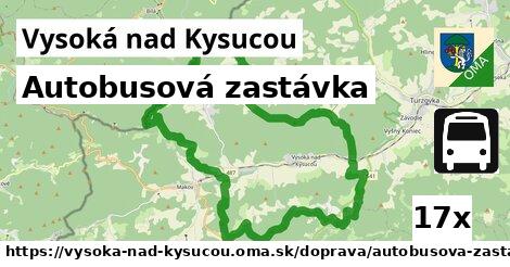 Autobusová zastávka, Vysoká nad Kysucou