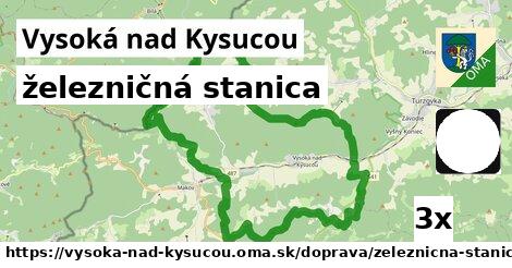 železničná stanica, Vysoká nad Kysucou