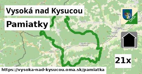 pamiatky v Vysoká nad Kysucou