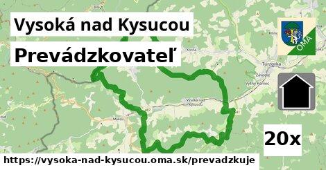 prevádzkovateľ v Vysoká nad Kysucou