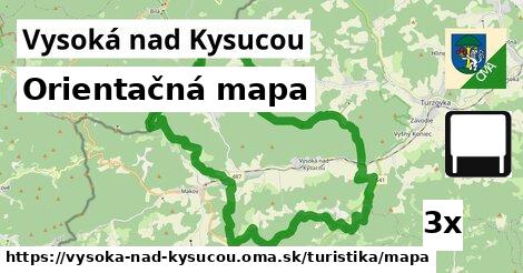 Orientačná mapa, Vysoká nad Kysucou