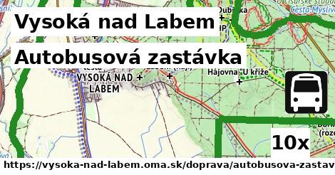 Autobusová zastávka, Vysoká nad Labem